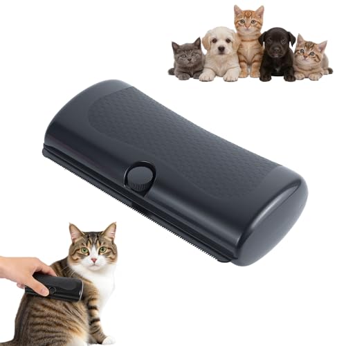 Dog Deshedding Brush Undercoat Grooming Tool for Short & Medium Fur and Double Coats Ergonomic Handle Work for All Pets Cats Dogs Rabbits Horses