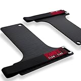 COREX Calleras de Carbono Sin Dedos para Entrenamiento Funcional y Barra Carbon Grip con Cinta Reforzada 25mm y Anilla de Acero | Máximo Agarre Compatible con Magnesio | XL