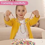 VEGCOO Flower Smiley Face Bead, 200PCS 10mm Mixed Color Clay Soft Ceramic With Thread for Jewelry Handmade DIY Making Accessories (Fruit) - Image 5