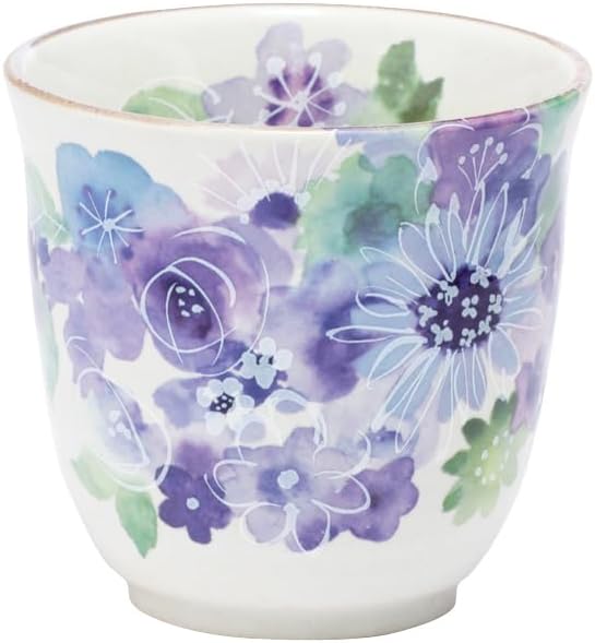 花工房 湯呑 ブルー