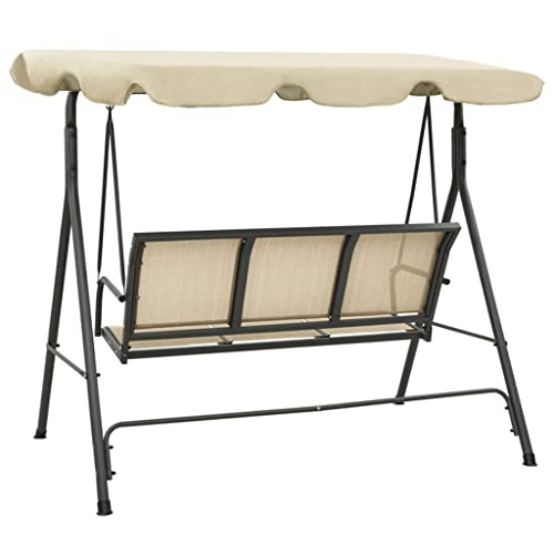 Walnut Garden Swing Chair With Canopy Outdoor Porch Swings Steel And Textile Outdoor Furniture (Color : E, Size : 1) #TOP2