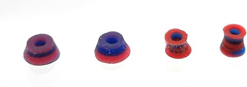 Miniatura 4 de SPITBOARDS Diapasón Remolino Bujes Duro Serie 78A Blanco-Rojo-Negro