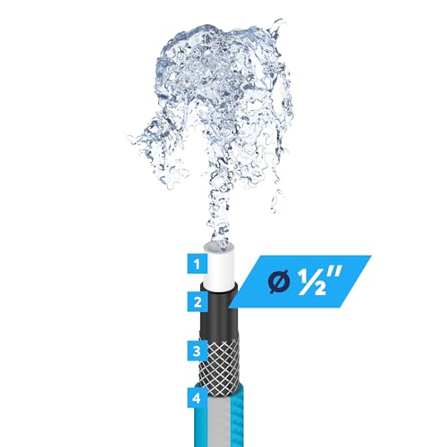 50 Meter Gartenschlauch mit Schlauchaufroller und Zubehör für den Garten – Bild 5