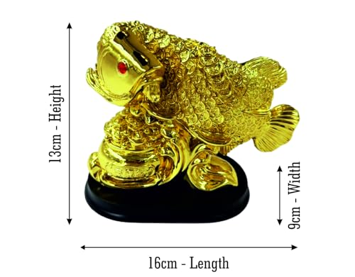 Image of Exclusive Fengshui Polyresin Arowana Fish Showpiece for Career, Luck & Education (AF-5007)