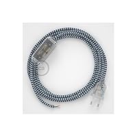 Creative Cables Tischleuchten-Zuleitung – 1,80 M, Dunkelgrün Mit Seideneffekt | Stecker & Schalter Wählbar In Weiß/schwarz/transparent