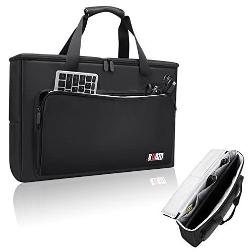BUBM LCD Screen/TV Transport Case for 24" Displays Padded Monitor Carrying Travel Bag With Accessories Pocket