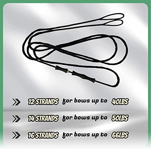 image for DeeRace Traditional Recurve Bow String and Bowstring Finger Savers Set