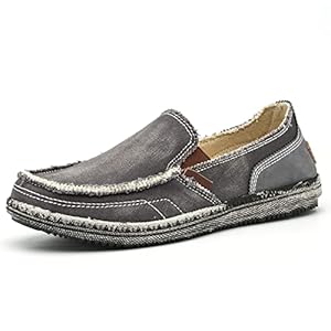 Scarpe da Barca Uomo Comode Scarpe da Ginnastica Basse Slip On Casual Loafer Mocassini Leggera Canvas Scarpe da Guida
