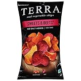 Terra Vegetable Chips, Sweets & Beets, No Salt Added, 5 oz. (Pack of 12)