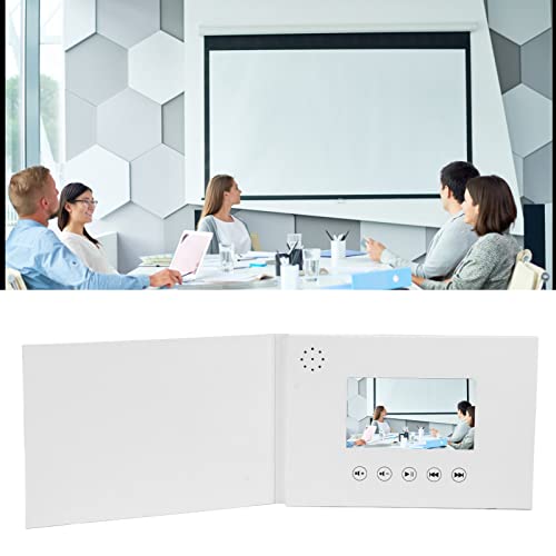Video -Grußkarte, Elektronische Videobroschüre mit LCD -Bildschirm, DIY -editable Bild und Video, Dankeskarten, für Hochzeit, Jubiläum, (4,3 Zoll 500mah Li -Ion -Akku)