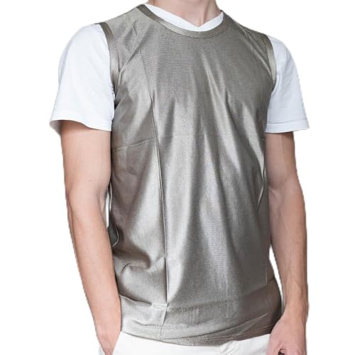 Camiseta de tirantes antiradiación 3XL gris: reduce la exposición a ondas WiFi y 5G