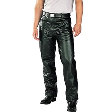 black leather motorcycle pants