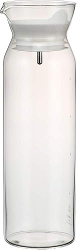 HARIO WPC-90-W Jarra de agua, 30.4 fl oz (30.4 fl oz), color blanco