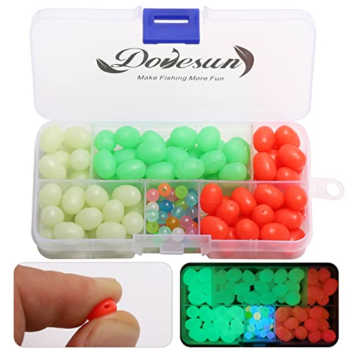 Perles de pêche matériel de pêche élastique œufs de pêche appâts ronds avec boîte