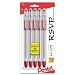 Pentel R.S.V.P. Ballpoint Pen, Fine Line, Red Ink, 5 Pack (BK90BP5B)