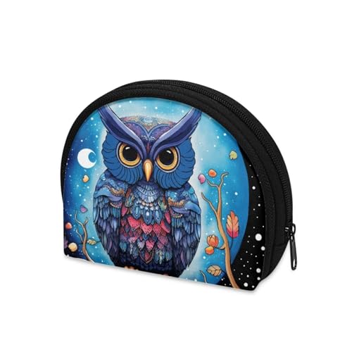 Cartoon Owl Mini Wallet Credit Card Holder for Kids Adults Small Purse3
