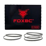FOXBC Portable Bandsaw Blades 44-7/8" x 1/2" x .020" 14/18 TPI, Replacement for DeWalt DW3986, Milwaukee 48-39-0561 Portable Band Saw, 5 Pack