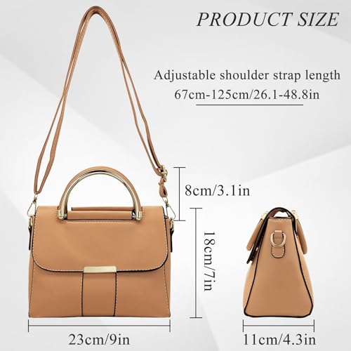 FuninCrea Womens Purses and Handbags, Leather Tote Bag Crossbody Bags for Women Large Capacity Waterproof Womens Bag Purses2