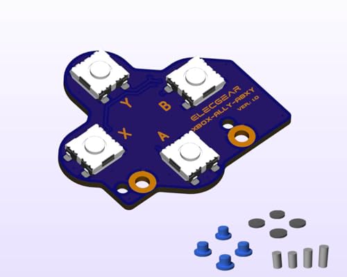 [Modulo PCB interruttore tattile ABXY] – Compatibile con Xbox ROG Ally RC73YA e Ally X RC73XA computer portatili (🔺Non compatibile con ASUS Ally). Presenta micro interruttori tattili di qualità da 100 grammi. È un sostituto diretto dei pulsanti frontali in gomma conduttiva di serie. Riduce notevolmente la corsa, reagisce rapidamente e offre una sensazione al tocco leggera e reattiva. Resistente e stabile, con una lunga durata.