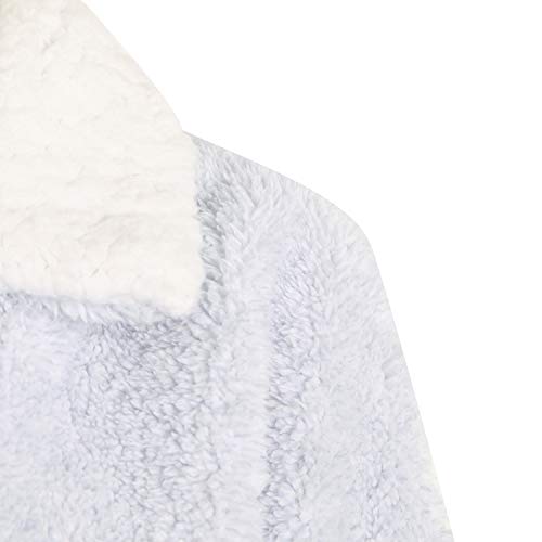 Richie House Women's Soft And Warm Fleece Robe Rhw2877-A-S/M Light Blue #TOP4