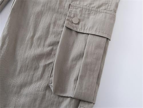 SANGTREE Boys Elastic Waist Casual Baggy Cargo Pants for Kids, 4-16 Years4