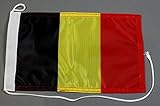 bootsfahnen kaufen Made in Germany Bootsflagge Belgien 20 x 30 cm in Profiqualität Flagge Motorradflagge