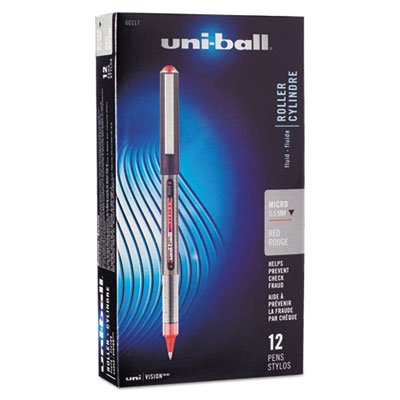 Bolígrafo Roller Vision Stick, tinta roja, 0.5 mm, docena
