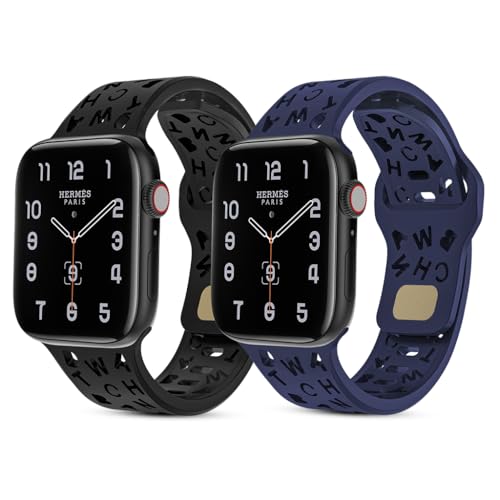 Image of ZORBES 2 Pcs Watch Band Compatible With 42 /44 /45 /46 /49mm Smartwatch