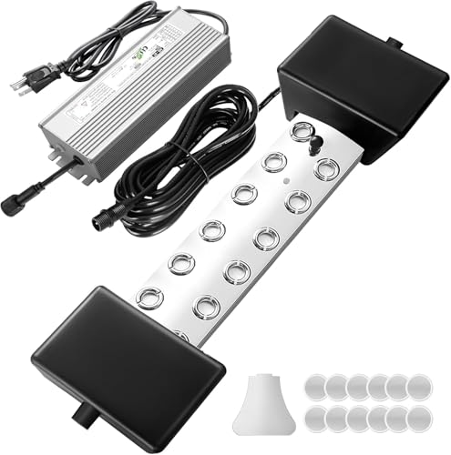 Ultrasonic Fogger with 12 Heads and Waterproof Power