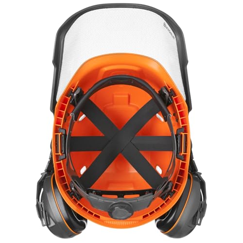 Foto von Husqvarna Forst Helm Technical – Leichter Forst- & Kettensägen-Schutzhelm mit Gehörschutz, Belüftung & UV-Indikator