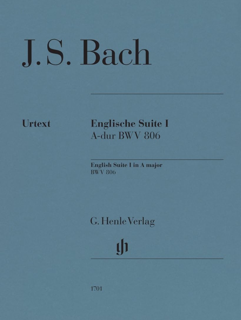 Johann Sebastian Bach: Englische Suite 1 BWV 806 - Piano Sheet Music - Henle Verlag (HN 1701)