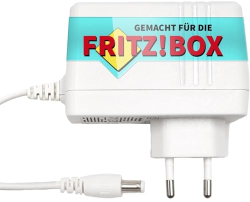 GEQUDIO Netzteil 12V 3,5A für Fritz!Box (7690, 7590 AX, 5690 Pro) & Telekom Speedport Smart 4 – 2,5m Kabel, Weiß, kabelgebunden