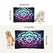 KJIZMO Blue Mandala（3） Dog Bed Mat, Soft Comfortable Warm Crate Pad with Anti-Slip Bottom, Machine Washable Pet Mattress for Pets Sleeping for Large Medium Dogs & Cats 24x18in