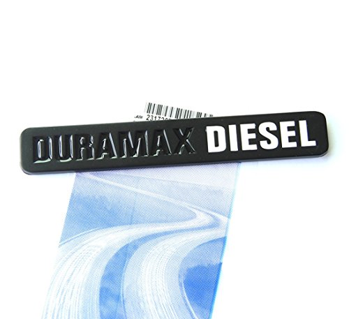 Image of 3pack OEM Duramax Allison Truck Emblem Badges Compatible with Silverado 2500 3500 Hd Sierra Glossy (Black White)