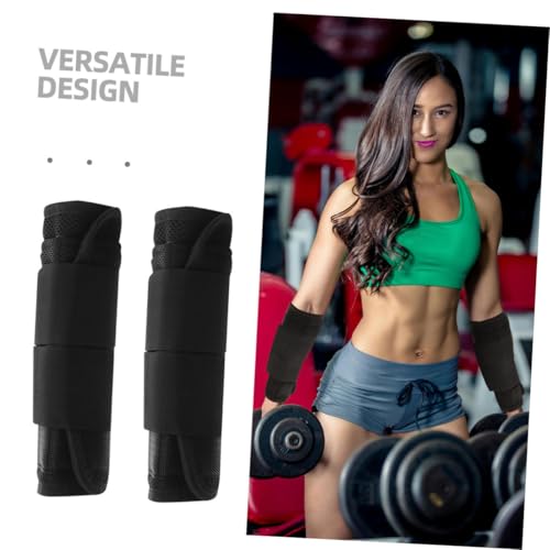 Muñequeras con banda compacta de algodón absorbente TOYANDONA para musculación eficiente 3