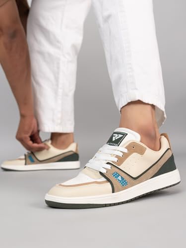 Image of Run 07 Mens Spectra PU Sole Superior Grip Mid Top Sneakers | Casual Shoes | Solid Smart Casual Walking Shoes | Cushioned Footbed with Extra Comfort Shoe