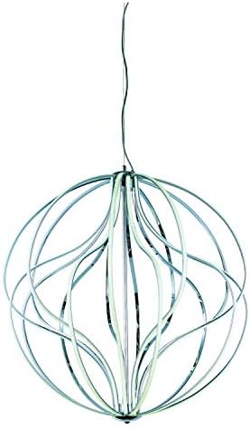Polished Chrome 18 Light 32In. Wide Led Pendant from The Aura Collection