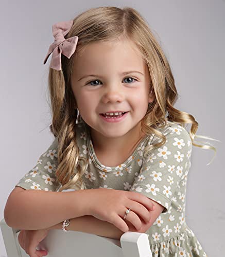 Sterling Silver Girls Cultured Pearl Twisted Band Baby Ring For Toddlers, Little Girls, And Baby Photo Prop (Size 4) #TOP27