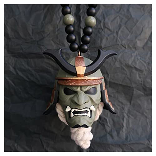 Dimensioni: Samurai: 5,5 cm x 5,5 cm, Hannya: 6 cm x 5 cm. Questo ornamento è appeso allo specchietto retrovisore in auto come decorazione per auto. Non influirà sulla tua vista sulla strada e ostacola la tua visione di guida. È un regalo perfetto per i tuoi amici che amano la cultura giapponese!