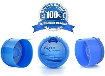 Water Bargain Premium 3 & 5 Gallon Water Bottle Caps, Spill Proof Water Bottle Lid, Lids For 5 Gallon Water Jugs, 3 Gallon Water Jug Cap, 5 Gallon Water Jug Cap, 50 Pk MADE IN THE USA