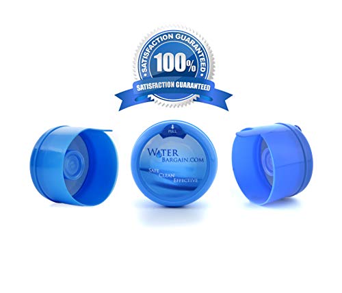 Water Bargain Premium 3 & 5 Gallon Water Bottle Caps, Spill Proof Water Bottle Lid, Lids For 5 Gallon Water Jugs, 3 Gallon Water Jug Cap, 5 Gallon Water Jug Cap, 50 Pk Made In The Usa #TOP7