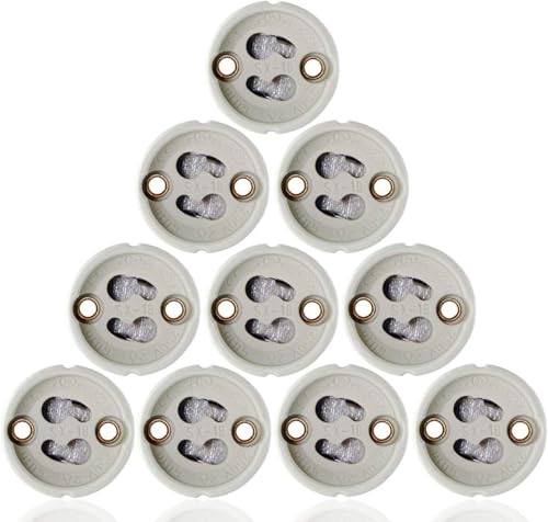 20x MPS-Contact SOD11301 GU10 Fassung | Sockel für GU10 LED und Halogen | Leuchtmittel (20 Stück) inkl. 15cm Kabel 230V