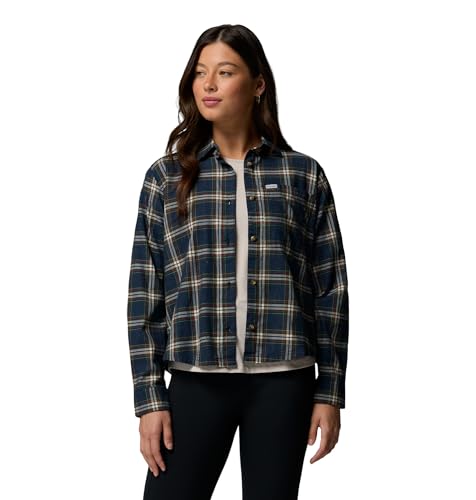 Columbia Women's Blue Point Creek Woven Long Sleeve Shirt