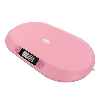 Ubersweet Pink Baby Digital Scale Measure Height Pink Baby Scale 20 kg Food Carrier