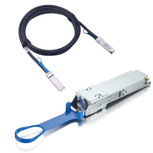 A Pack of 100Gb/s QSFP28 DAC Cable and A Pack of 100G QSFP28 Loopback Module for SFP+ Port Testing