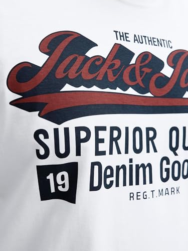 JACK & JONES Jjelogo Tee Ss Oneck 2 Col Aw25 Noos Pls - Plus Size – Ansicht 5