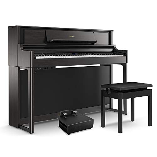 電子ピアノ　Roland LX705GP-SR Roland LX705GP-SR 18年製 中古 電子ピアノ 木製鍵盤 椅子付き