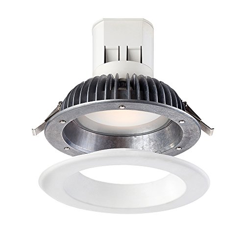 Easy Up 6" 2700K Warm White 91 CRI Integrated LED Recessed Light with J-Box (No Can Needed), 1 Pack - Designers Fountain EV608941WH27