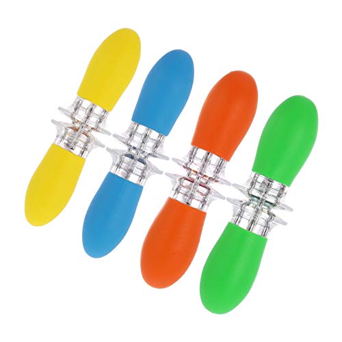 hicloud 4 Pairs Corn Holders,Stainless Steel Corn on The Cob Holders Fork Skewers with Silicone Handle,Ideal for BBQ Camping Outdoor Activities