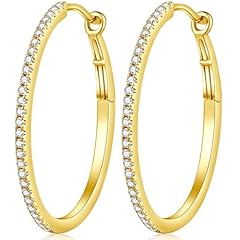 C3-oval hoop earrings yellow